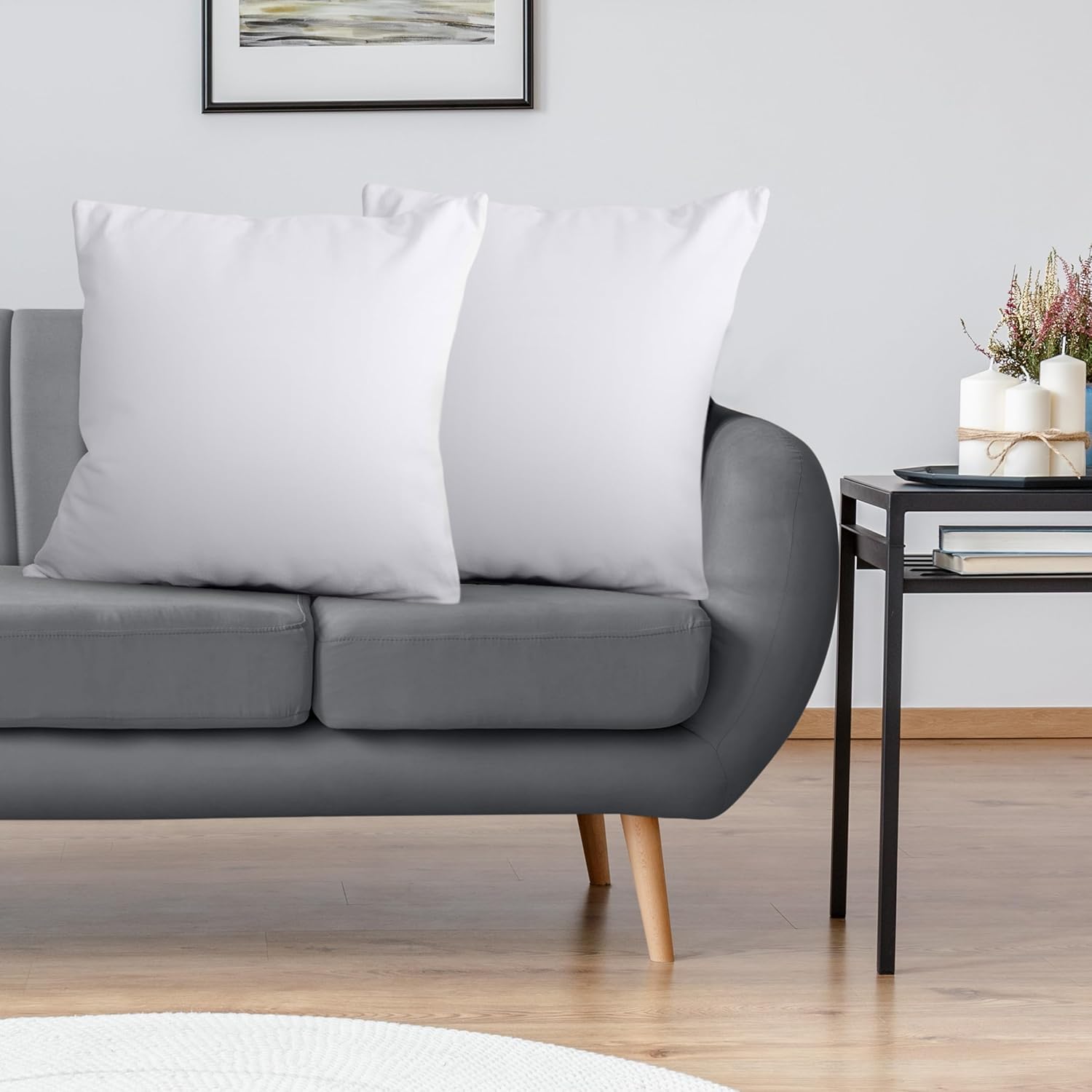 Utopia Bedding Pillow Inserts - Soft & Supportive 22x22 Decorative Throw Pillows | Set of 2, White