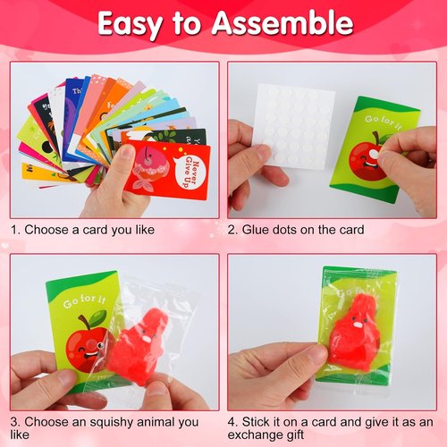**Squishy Toys 28-Pack | Kawaii Squishies with Cards - Perfect Goodie Bag Stuffers & Party Favors for Kids 4-12**