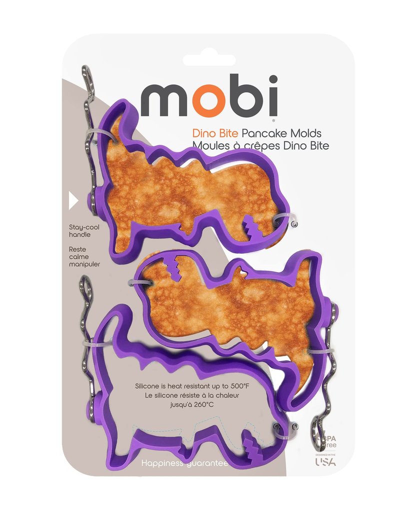 “The Original” - Mobi Pancake Silicone Mold – Put FUN Back Into Breakfast, Dino Bites