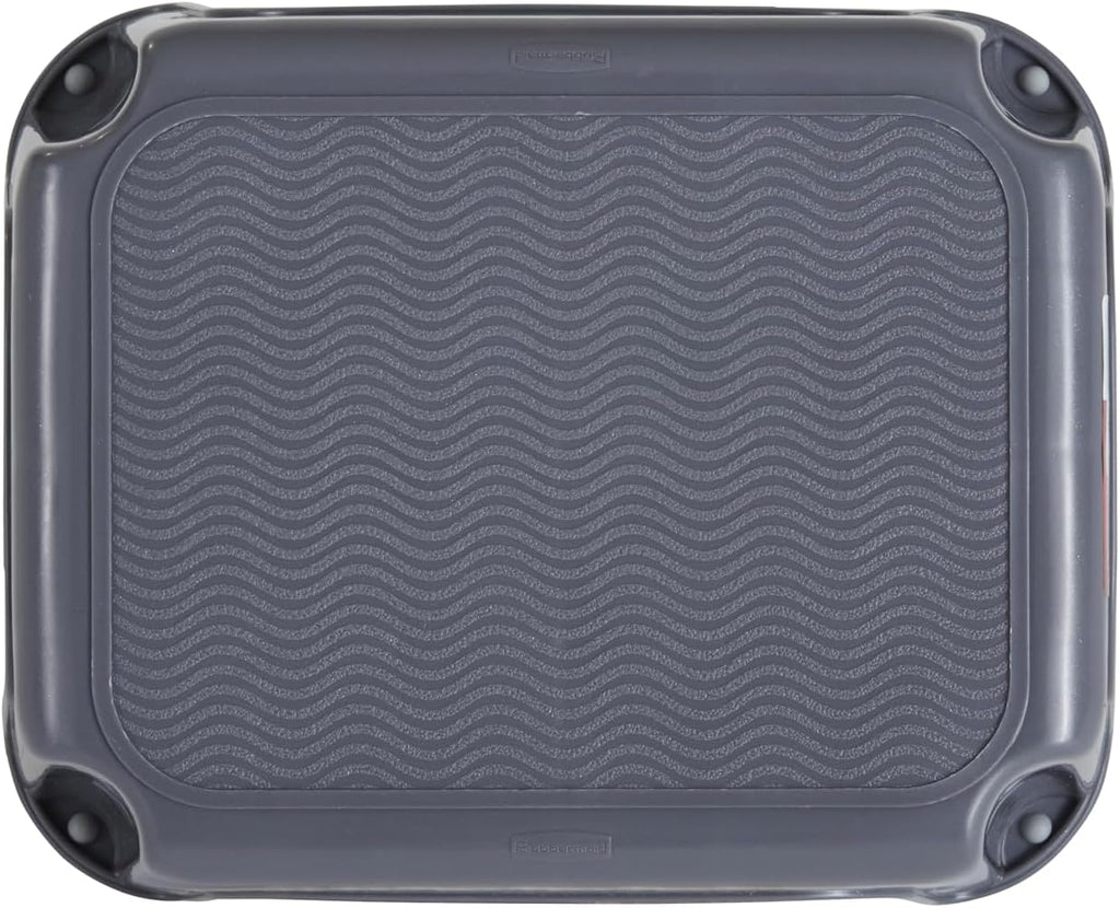 Rubbermaid One-Step Stool - Durable 7" Height Gray Step Stool for Kids & Home | Supports Up to 200 Pounds