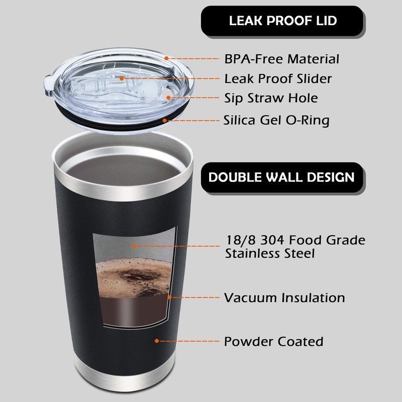 AIANJI 20oz Tumbler Bulk Stainless Steel Tumblers with Lid Vacuum Insulated Double Wall Travel Coffee Mug Powder Coated Tumbler Cup for Hot and Cold Drinks(Mix Color, 12 pack)