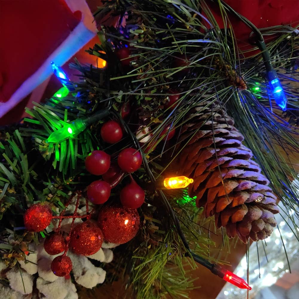 Skiennix 50-Count Christmas Lights - 8 Modes with Timer | 18ft Battery Operated Mini String Lights for Indoor/Outdoor Decor