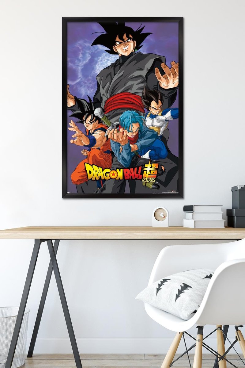 Trends International Dragon Ball: Super - VIllain Wall Poster, 22.375" x 34", Black Framed Version