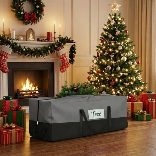 Christmas Tree Storage Bag by [Brand Name] - Heavy Duty 600D Oxford for 8 Ft Trees | Durable Zipper & Handles