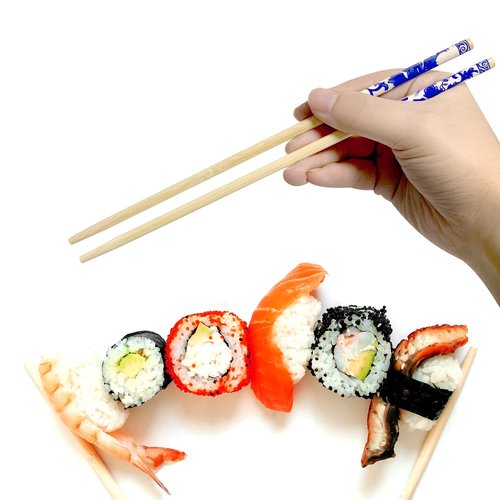 UEJYWUY 200 Pairs 9 Inch Disposable Chopsticks, Separated Sleeved Individually Wrapped Disposable Bamboo Chopsticks, Bamboo Wooden for Noodles, Sushi, Asian Food