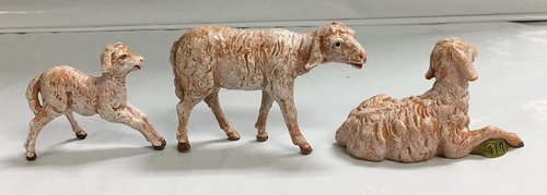 Fontanini by Roman Inc. | 3-Piece Sheep Family Set | Hand Sculpted Nativity Figures - 5" Collection