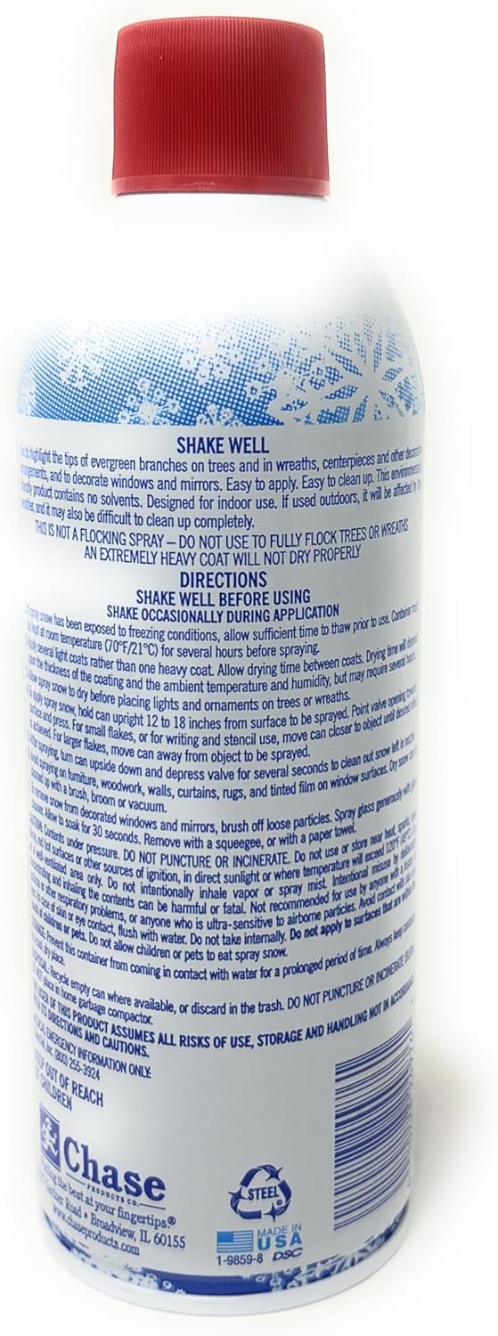 Riyan Santa Snow Spray - 9oz Holiday Craft Decoration for Windows | Festive Winter Decor
