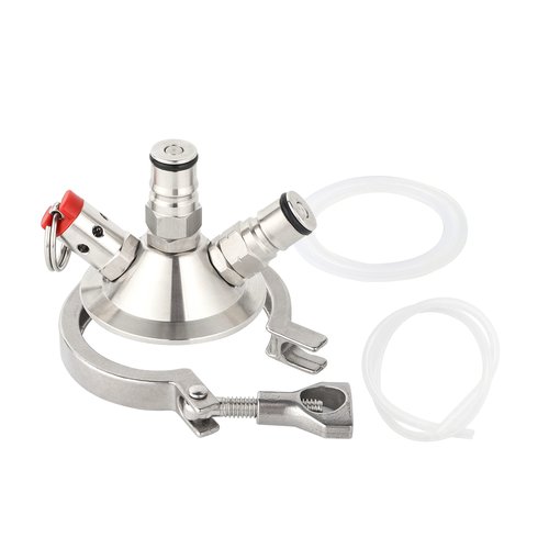 BALL LOCK TAPPING HEAD TO 2INCH TRI-CLOVER (COMMERCIAL KEG ADAPTOR)