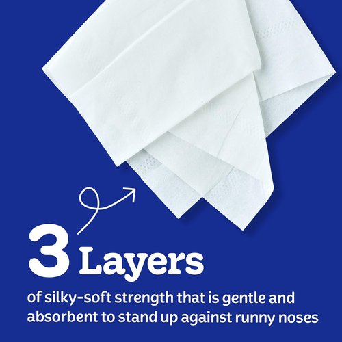 Kleenex Ultra Soft Facial Tissues - 3-Ply Comfort | 8 Flat Boxes with 180 Tissues Each