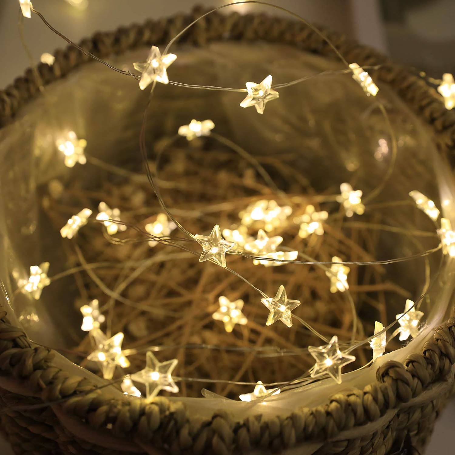Twinkle Star 40 LED String Lights - Waterproof Fairy Lights with Remote Control | 13ft Indoor/Outdoor Decor