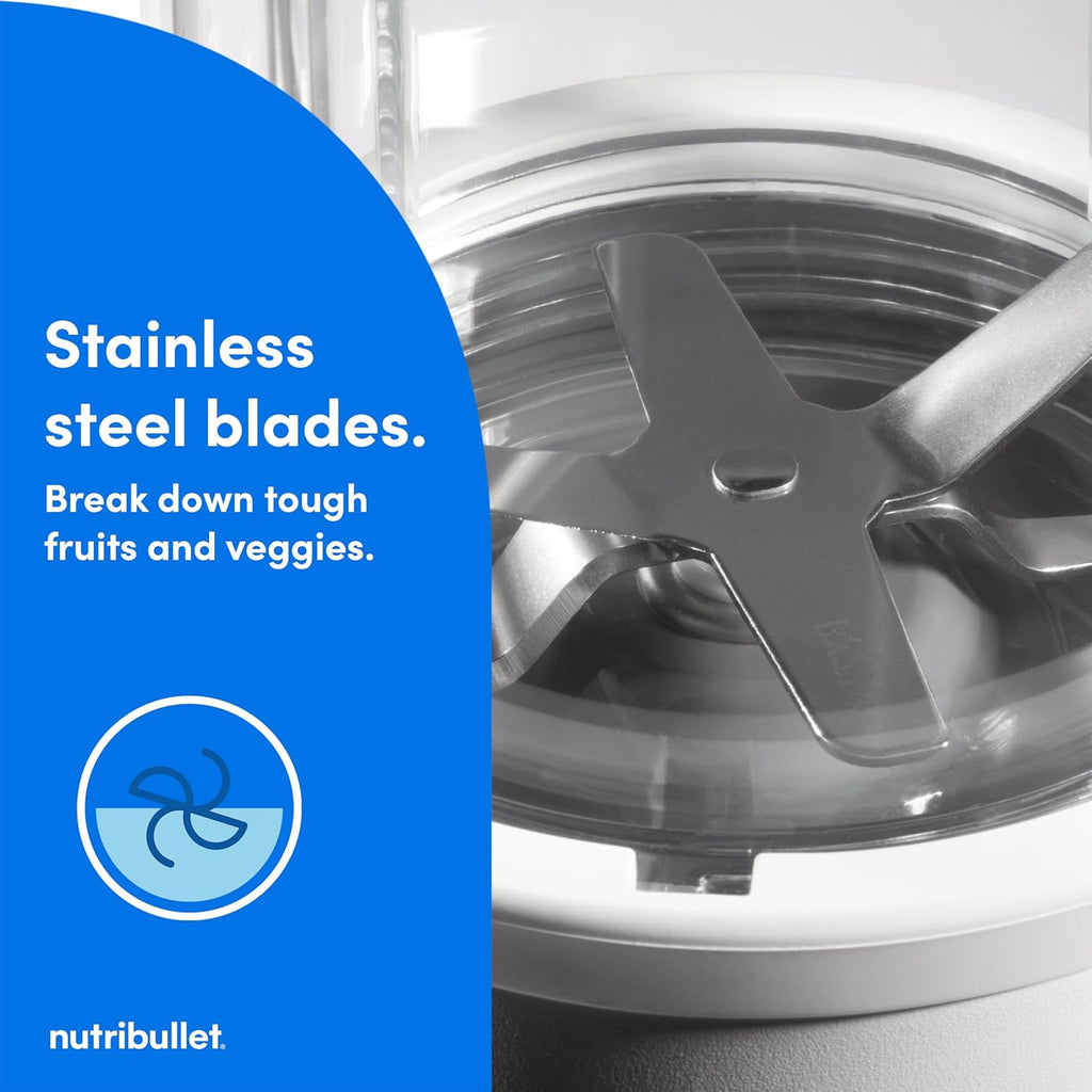 Nutribullet Pro Nutrient Extractor - 900W Power for Smoothies | Sleek Matte White Finish