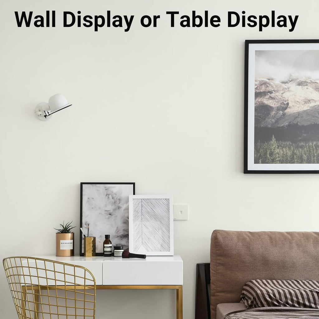 Skiennix 8.5x11 Picture Frame - Sturdy Black Frame with High Definition Plexiglass | Horizontal & Vertical Display