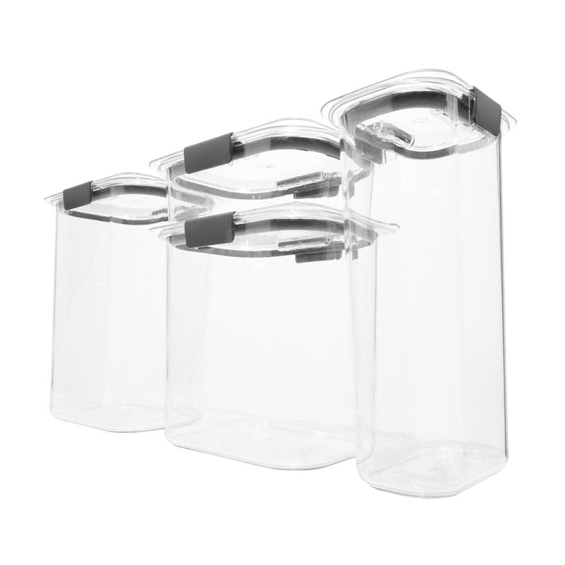 Rubbermaid Brilliance Food Storage Containers Set with Lids (4 Pieces) | Rubbermaid Brown Sugar Container