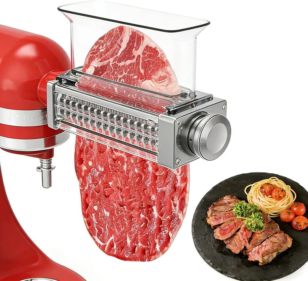 Skiennix Adjustable Meat Tenderizer Attachment - 3 Thickness Settings for KitchenAid Mixers