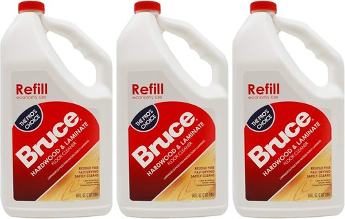 Bruce Hardwood & Laminate Floor Cleaner - No-Wax Urethane Finish | 64oz Refill - Pack of 3