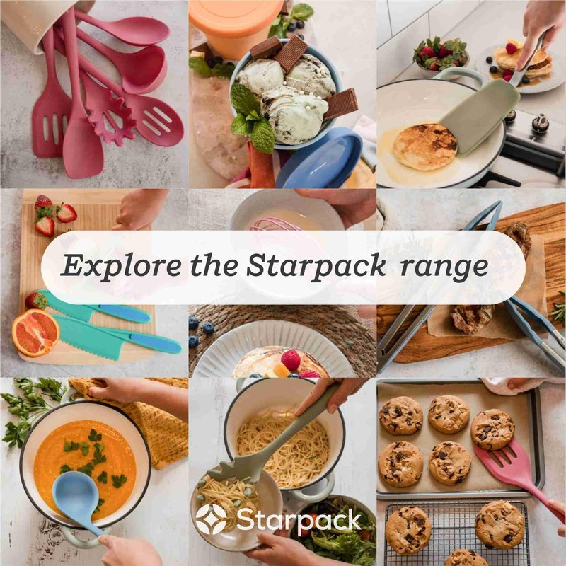 Starpack 'Head Turner' Premium Silicone Turner Spatula, Slotted Spatula - Up-to 600°F High Heat Resistant Silicone Slotted Spatulas for Cooking, LFGB Grade Non Stick Rubber Turner Spatula - 10"