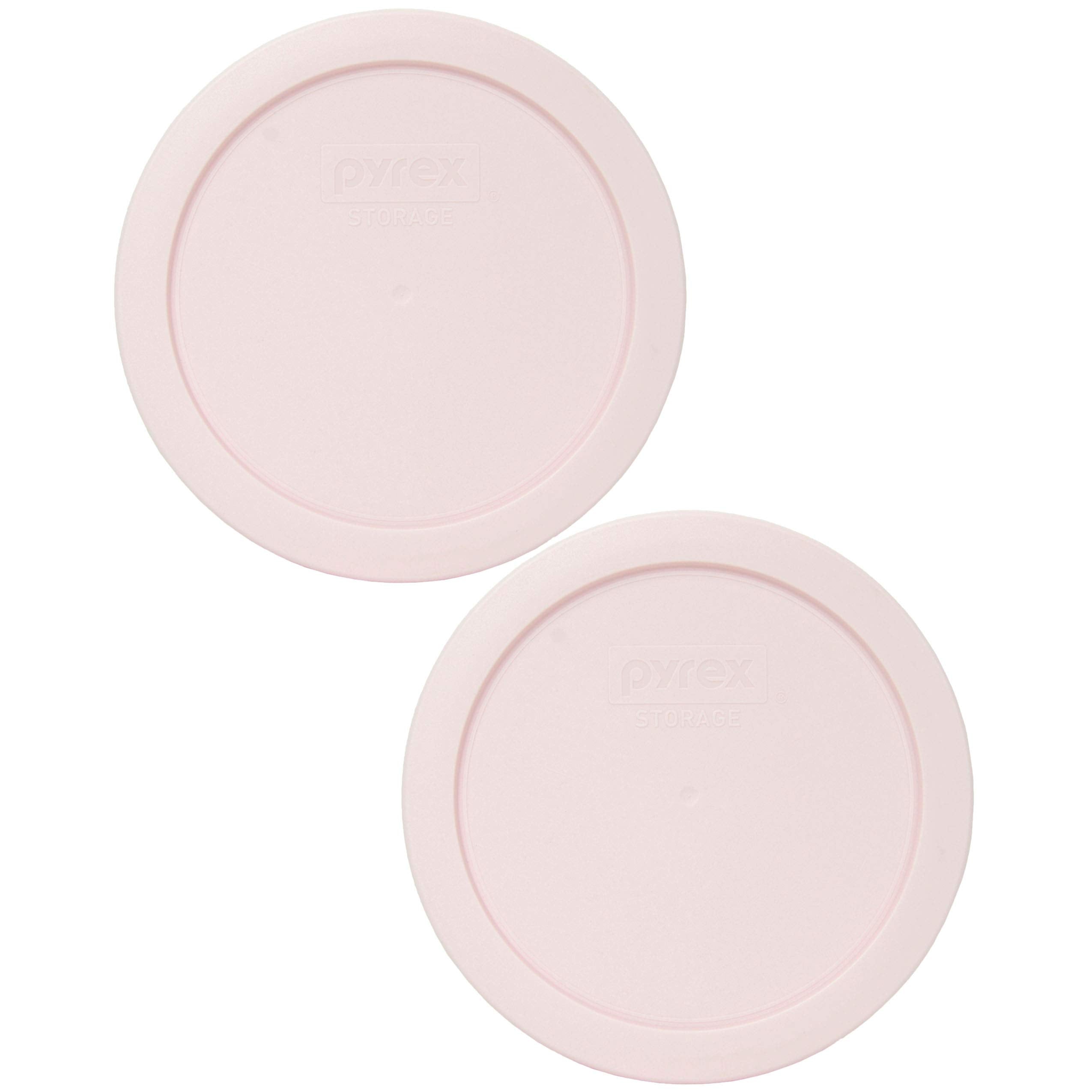 Pyrex 7201-PC 4-Cup Loring Pink Food Storage Replacement Lid (2-Pack) - Made in USA