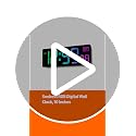 Large LED Digital Wall Clock - 10" 8 RGB Color Display with Auto DST & Dimmer