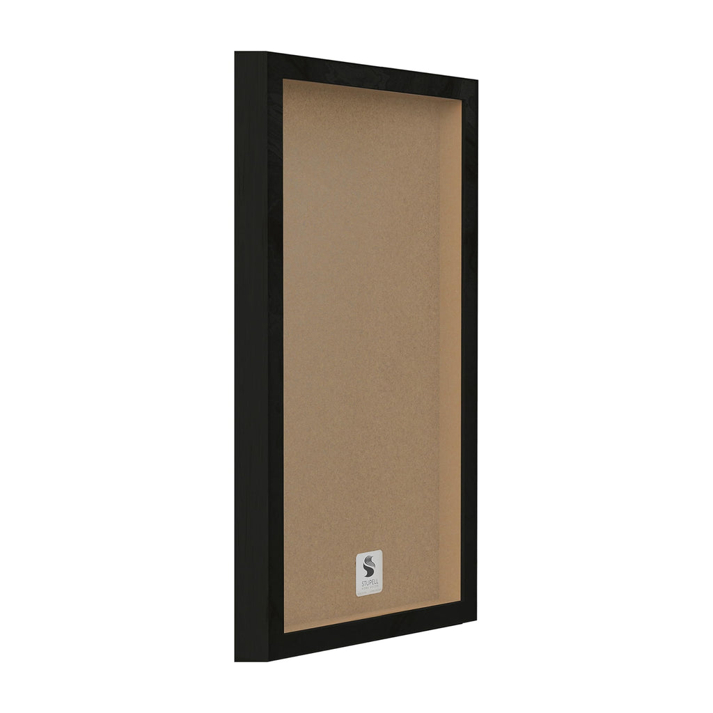 Stupell Industries Fluffy Farm Sheep Herd Rustic Country Animals, Design by Daphne Polselli Black Framed Wall Art, 13x30, Gray