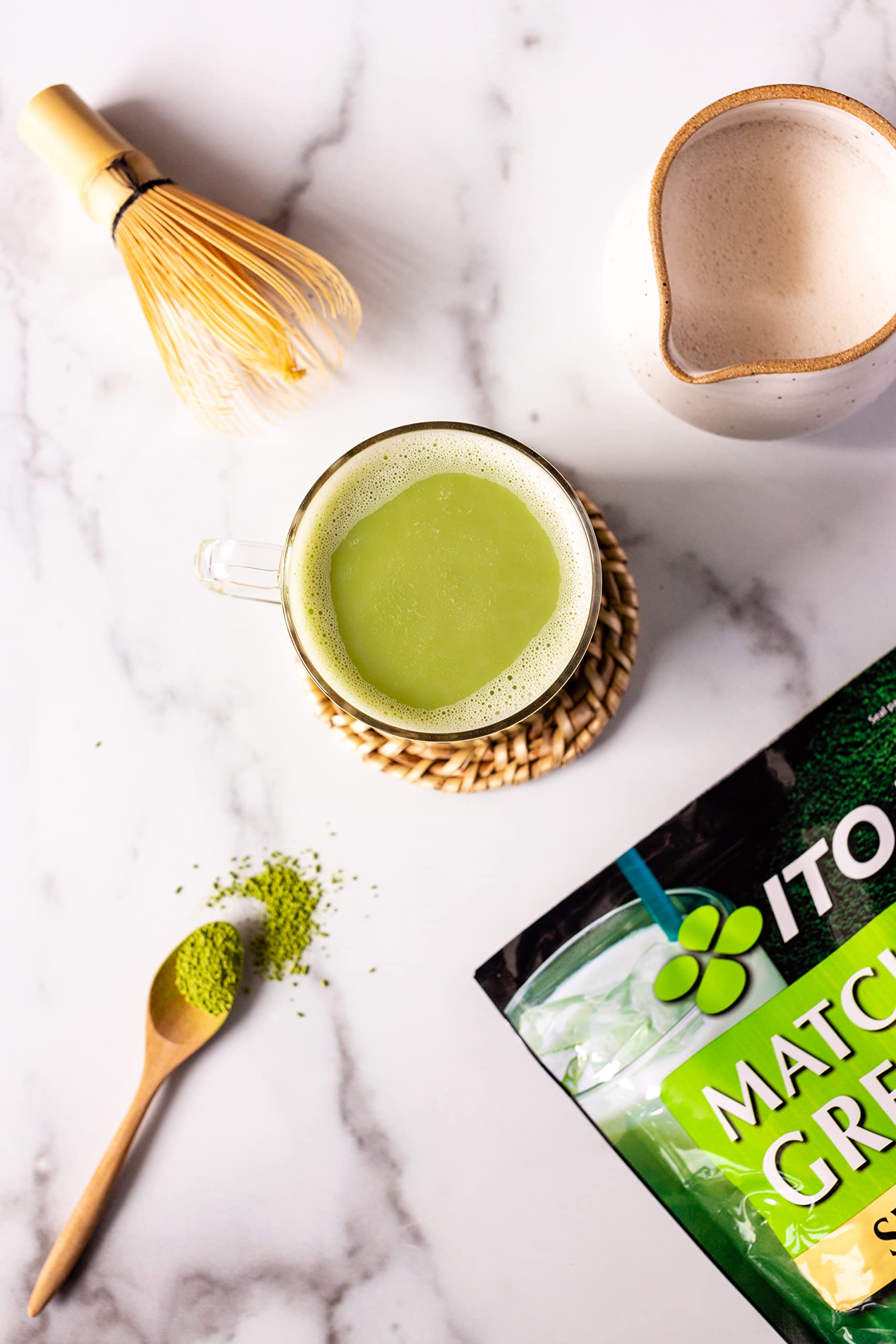 Ito En Matcha Green Tea, Sweet Powder, 17.5 Ounce (Pack of 1), Sweetened Green Tea Powder