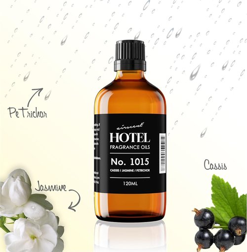 AirScent Diffuser Oil No. 1015 - Cassis Jasmine Petrichor - Premium Fragrance for Ultrasonic Diffusers - 30 mL Glass Dropper Bottle