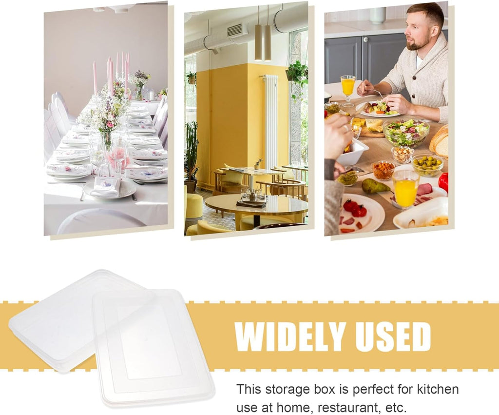 Uonlytech Large Airtight Dumpling Box - Clear Veggie Tray with Lid | Refrigerator Egg Storage Container