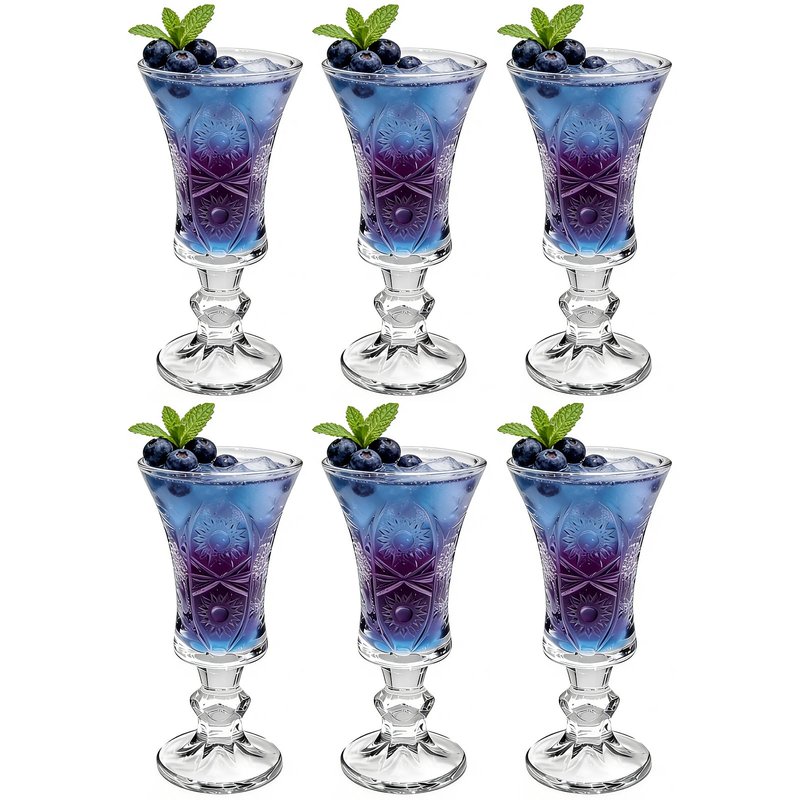 Sdatook Shot Glasses, 1.5oz Shot Glasses Set of 6/Cordial Glasses/Sherry Glasses