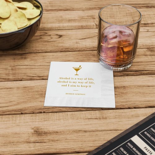 Drinking Quote Bar Napkins – 50 PCS Funny Cocktail Napkins for Adults with 25 Unique Quotes, Perfect for Weddings, Parties, and Events
