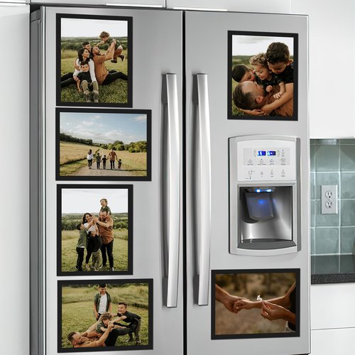 CRUGLA 30 Packs 8.5 x 11 Magnetic Picture Frame Bulk, 8.5 by 11 Certificate Frame Document Frames, Magnetic Picture Frames with Self Adhesive Backing for Refrigerator Glass Locker Cubicle