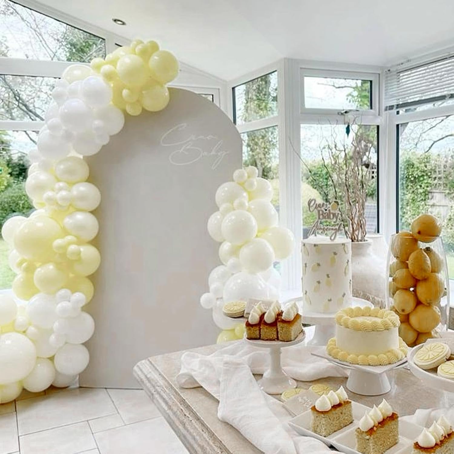 PartyWoo Beige Balloons - 50 Pcs 12 Inch Cream Ivory White for Weddings & Celebrations