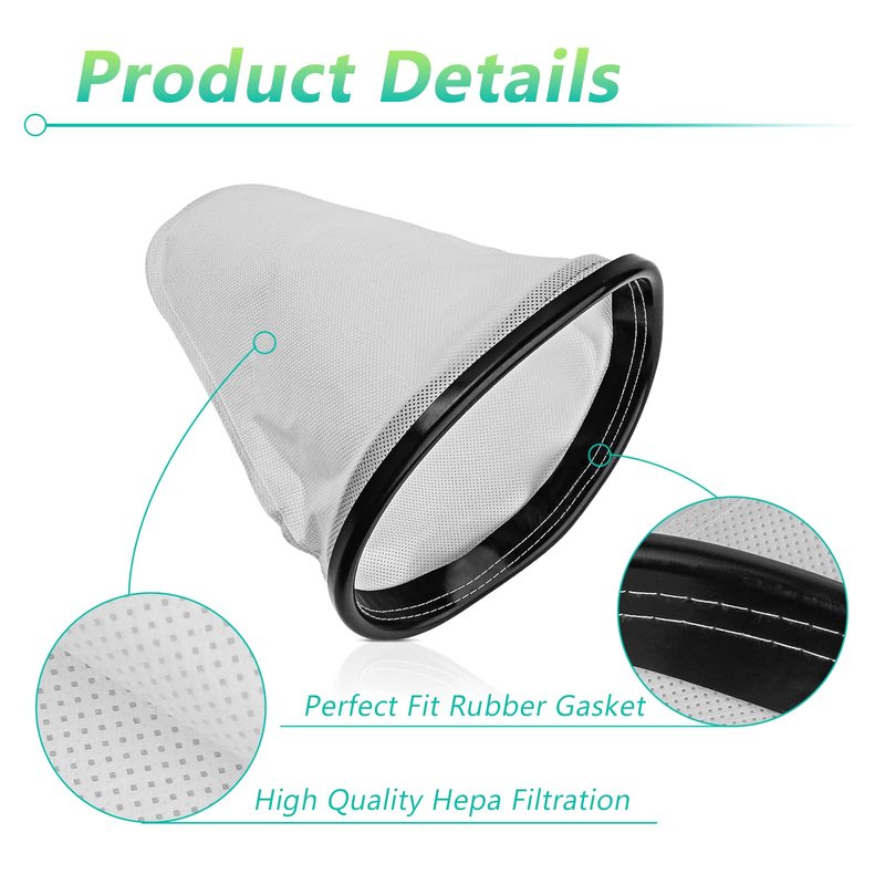ANTOBLE 2KE2105000 Cloth Bag Liner for Hoover Royal Shoulder Vac Pro Commercial Parts, Filter Cloth Backpack Cleaner Vacuum Bags Compatible with Hoover Commercial C2401 C2401010, 4 Pack