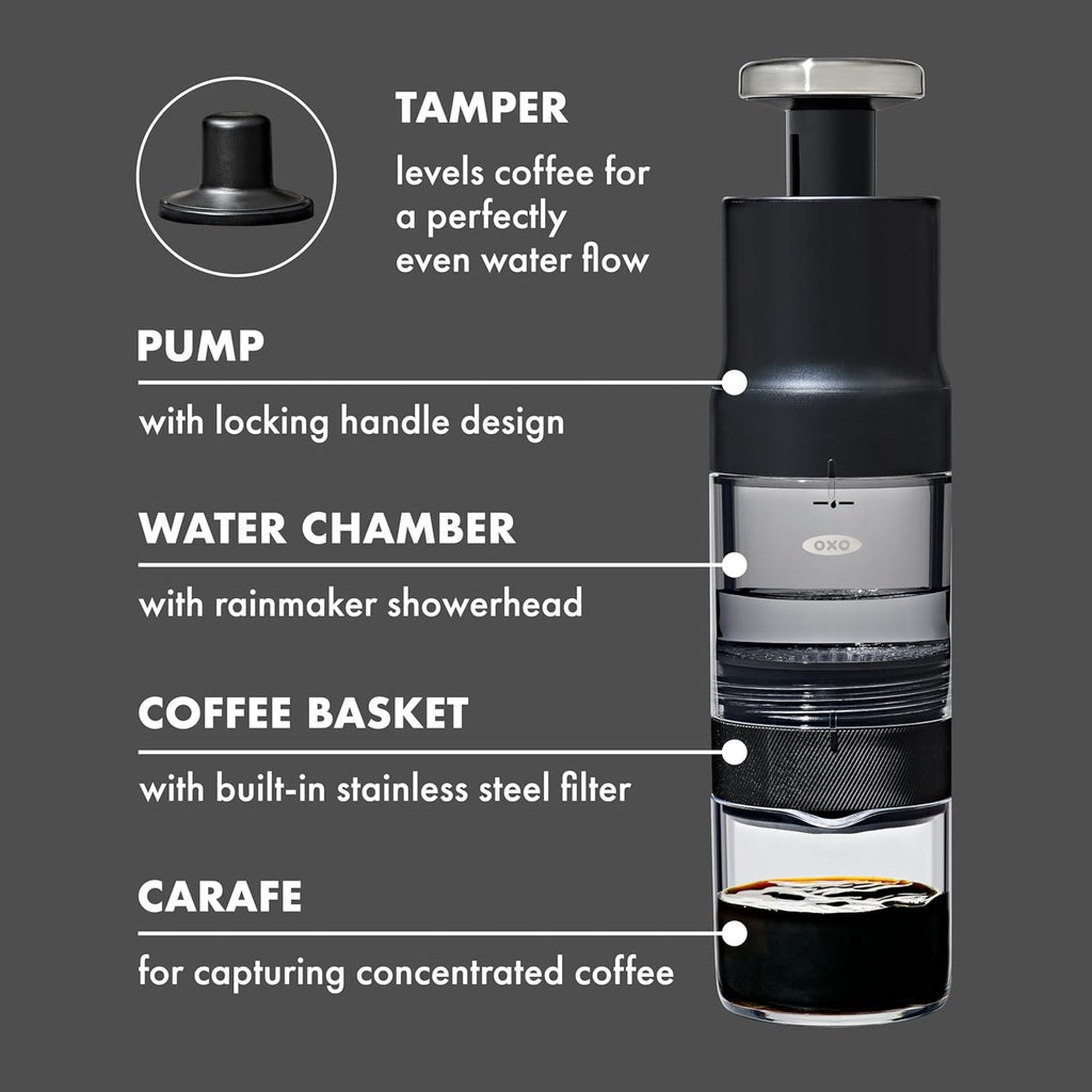 OXO Brew Rapid Brewer - Fast Coffee Maker with Precision Temperature Control | Sleek Design