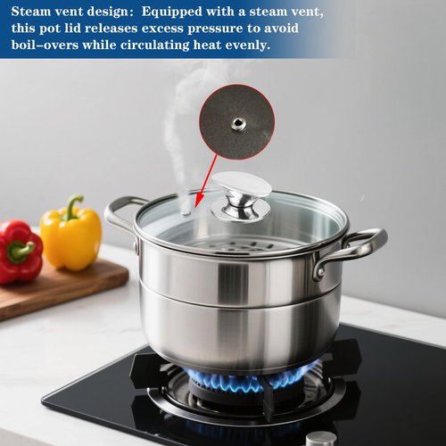 10 Inch Pan Lid, Tempered Replacement Pan Cover, 6,8,9.5,10.5,11,12,12.5 Inch Universal Glass Lids for Pots and Pans