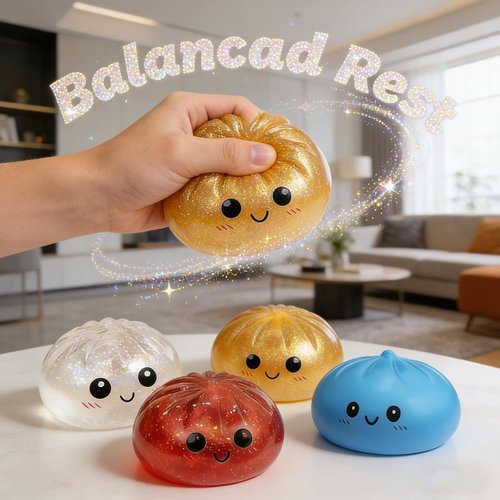 Glitter Dumpling Squishy Mystery Box by [Brand Name] - Surprise Mini Steamer Toy | No Duplicate Glitter Dumplings