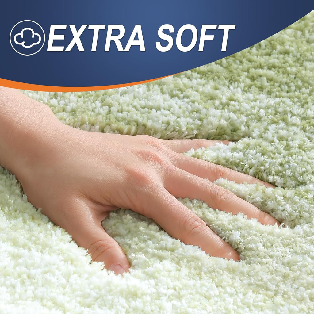 OLANLY Large Bathroom Rugs - Extra Soft Microfiber Mat | Quick Dry & Washable, 40x24, Mustard Yellow