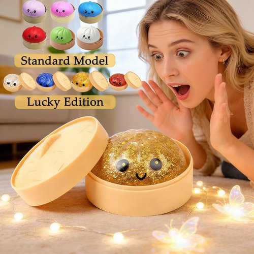 Glitter Dumpling Squishy Mystery Box by [Brand Name] - Surprise Mini Steamer Toy | No Duplicate Glitter Dumplings