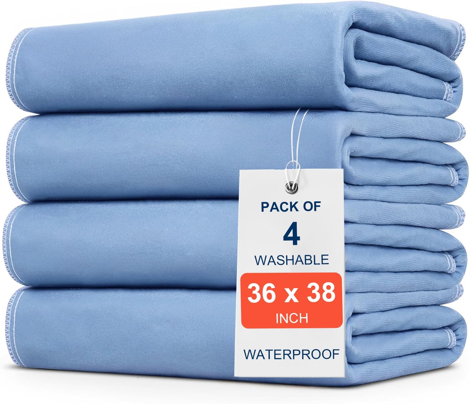 Regine Switzerland Incontinence Bed Pads - 36" x 38" Washable & Quick-Drying Underpads for Kids, Adults & Pets