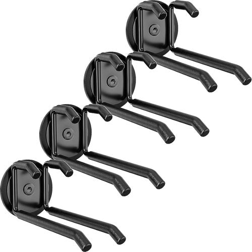 E-Blackpro Strong Magnetic Hooks - Heavy Duty 20lb Rare Earth Magnets for Garage Storage | 4 Pack