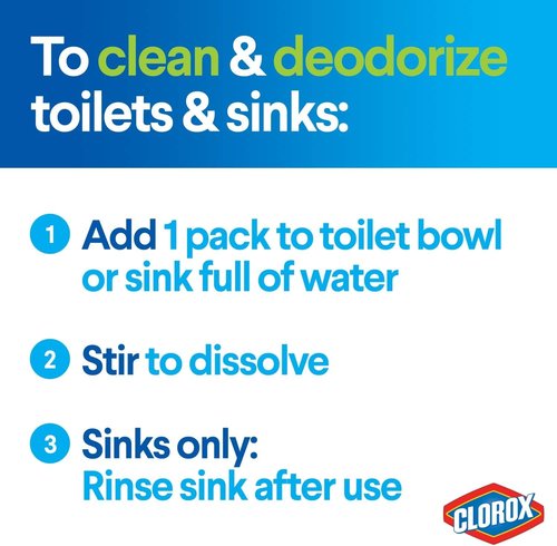 Clorox Zero Splash Bleach Packs - Convenient Laundry Pods for Stain Removal | 4 Count