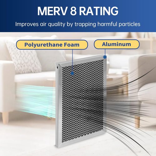 5695 Dehumidifier Filter MERV 8 Washable 8 x 11.7 x1 Compatible with Whole-House Dehumidifiers Models 1820 1820Z E070 E070KZ E070KZM E070N E070T E070Z Replacement Filter 2 Packs