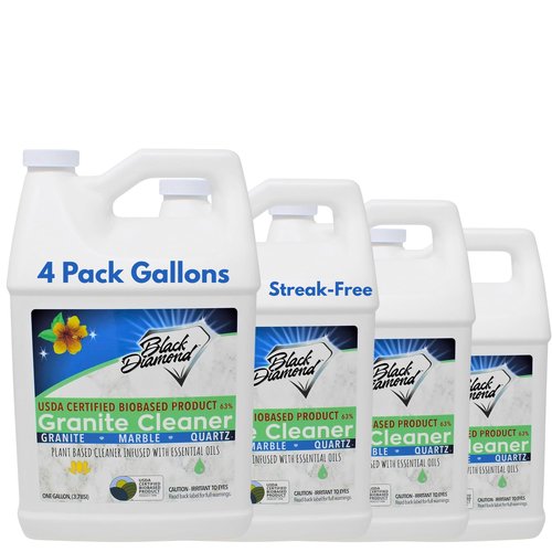 Black Diamond Stoneworks Granite Counter Cleaner: USDA Certified BIOBASED- Safe for Granite and other stone countertops. Safe for food contact formula to keep your countertops looking fresh and clean!