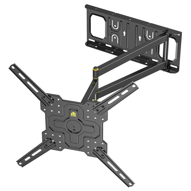 FORGING MOUNT Corner TV Mount with 25.6" Long Arm,Portrait Vertical Full Motion TV Wall Mount Swivel Tilt Articulating Arm Wall Mount Bracket for 26-65“ Screens,Load 77lbs,VESA 400x400mm,Fit 16" Stud