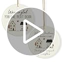 Neighbor Christmas Ornament - Ceramic Gift for Neighbors, 3 Inch Holiday Decor