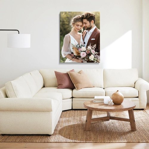 karani Custom Canvas Prints with Your Photos, Personalized Wall Art for Home Decor, Unique Personalized Gifts for Wedding, Birthday, Family & Friends, Ready to Hang Canvas Prints 8x10