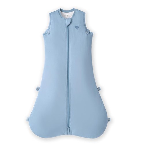 Momcozy Baby Sleep Sack - 1.5 TOG Wearable Blanket with Plush Filling & Two-Way Zipper | Small, Blue