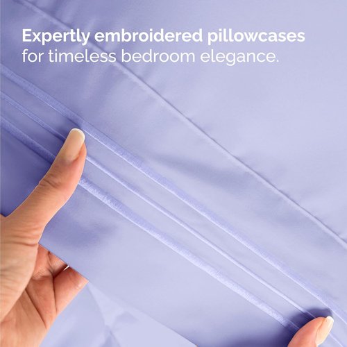 Comfy Twin Size 3-Piece Sheet Set by [Brand Name] | Breathable & Cooling Luxury Bedding - Ultra-Soft, Deep Pockets - Lavender