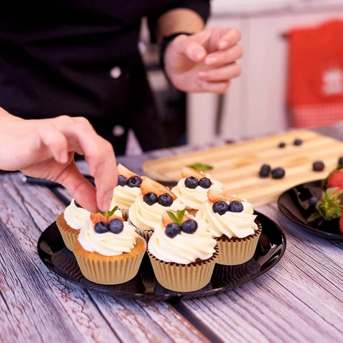 Caperci Mini Cupcake Liners - 500 Count Natural Greaseproof Baking Cups | No Smell, Perfect for Muffins