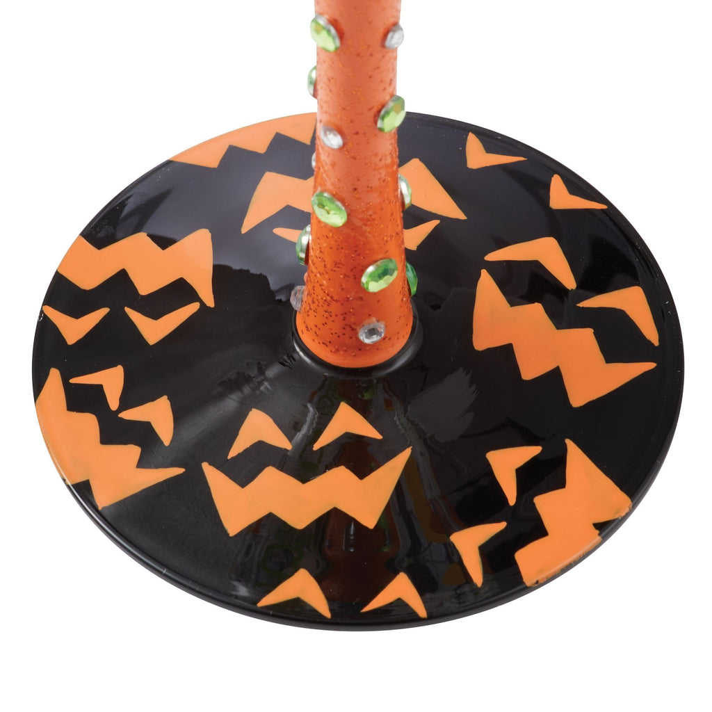 Enesco Lolita Halloween Spook-Tacular Hand-Painted Artisan Wine Glass, 15 Ounce, Multicolor