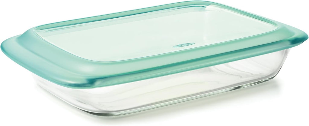 OXO Good Grips Glass Baking Dish Set - Freezer-to-Oven Safe, 3 Qt & 2 Qt with Lids, Clear