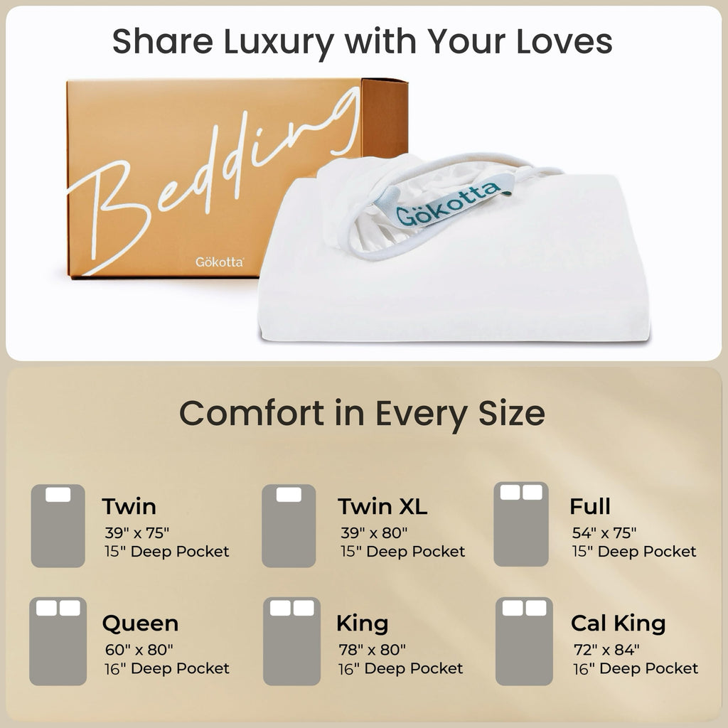 GOKOTTA King Fitted Sheet Only, 16-Inch Deep Pocket King Size Fitted Sheet with Elastic Corner Straps -Washed & Brushed Microfiber Polyester- Ultra Soft, Hotel Luxury, Non Slip, Wrinkle-Free - White